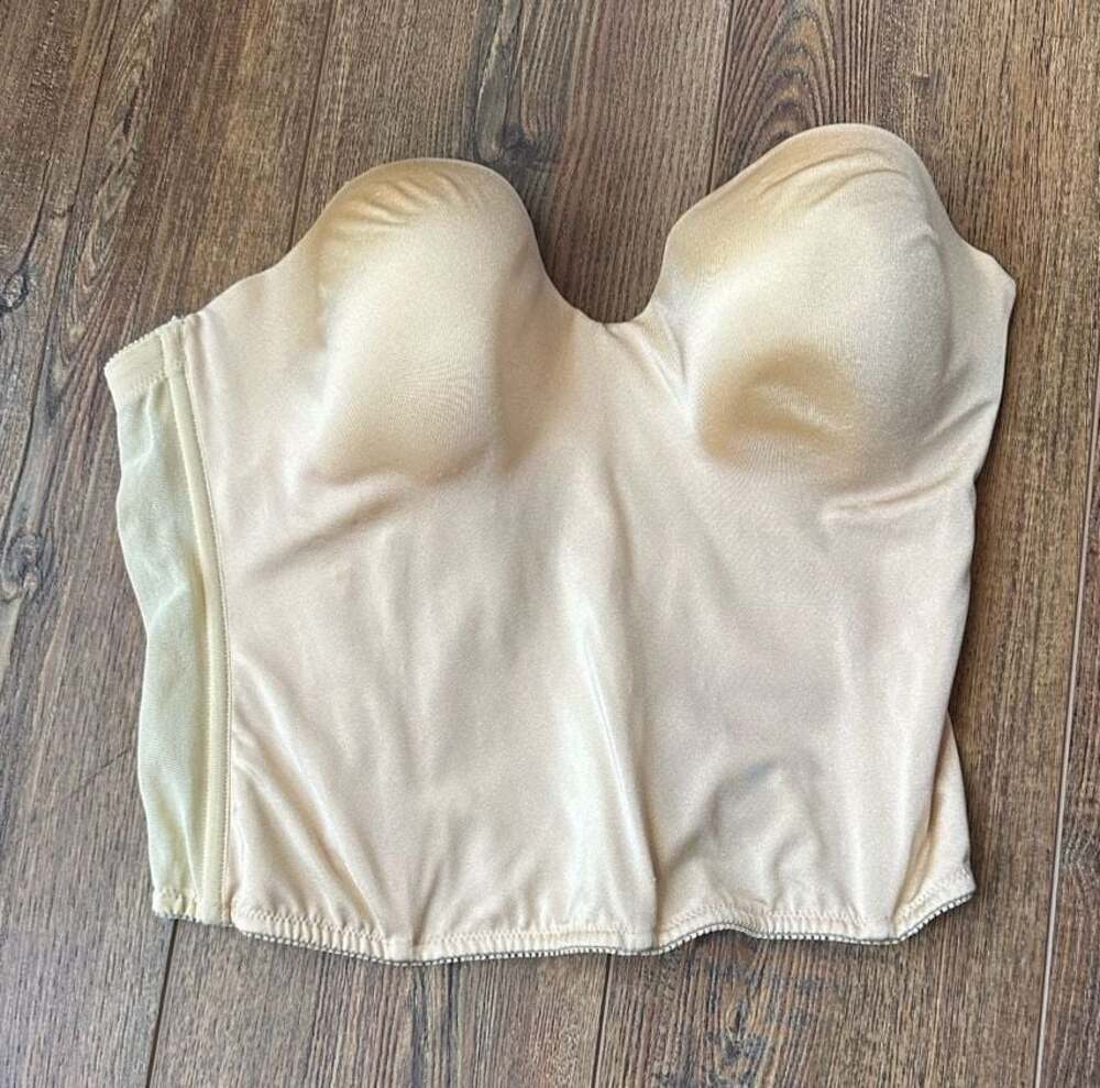 Dominique 8541 Strapless Backless Bustier Corset Beige 36DD
